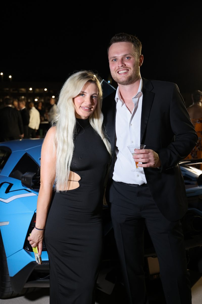 Couple at the evening reception