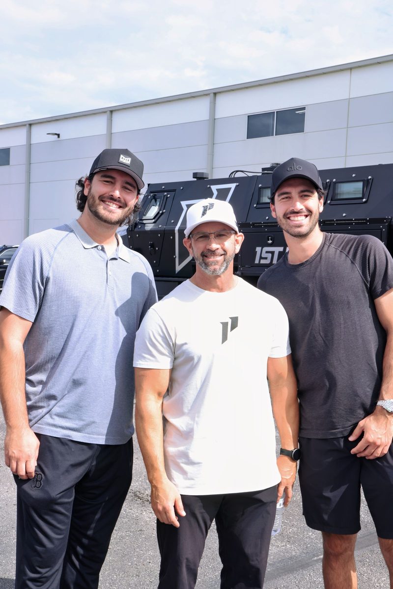 Three friends at the 1st Phorm car show