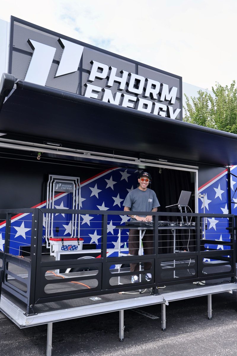 Phorm Energy trailer on site at the event